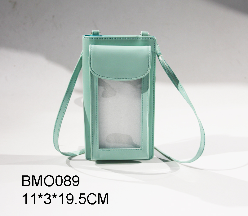 Cell Phone PU Crossbody Bag With Sling Strap